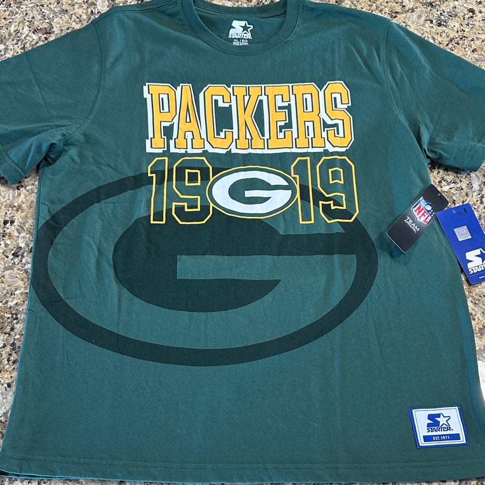 STARTER Green Bay Packers 1919 Graphic Tee, Unisex XL